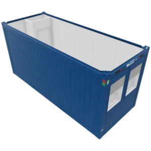 20' Bürocontainer mit Windfang